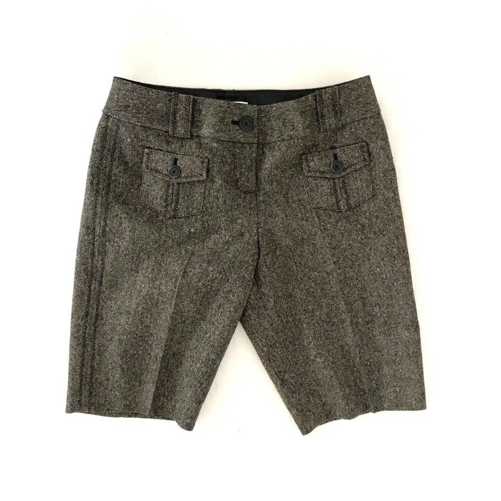 Ann Taylor Loft | Shorts Womens Petites Size 2P Brown Herringbone Wool Pants
